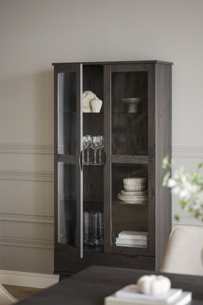 Vitrina 'Filippa' - Marrón oscuro