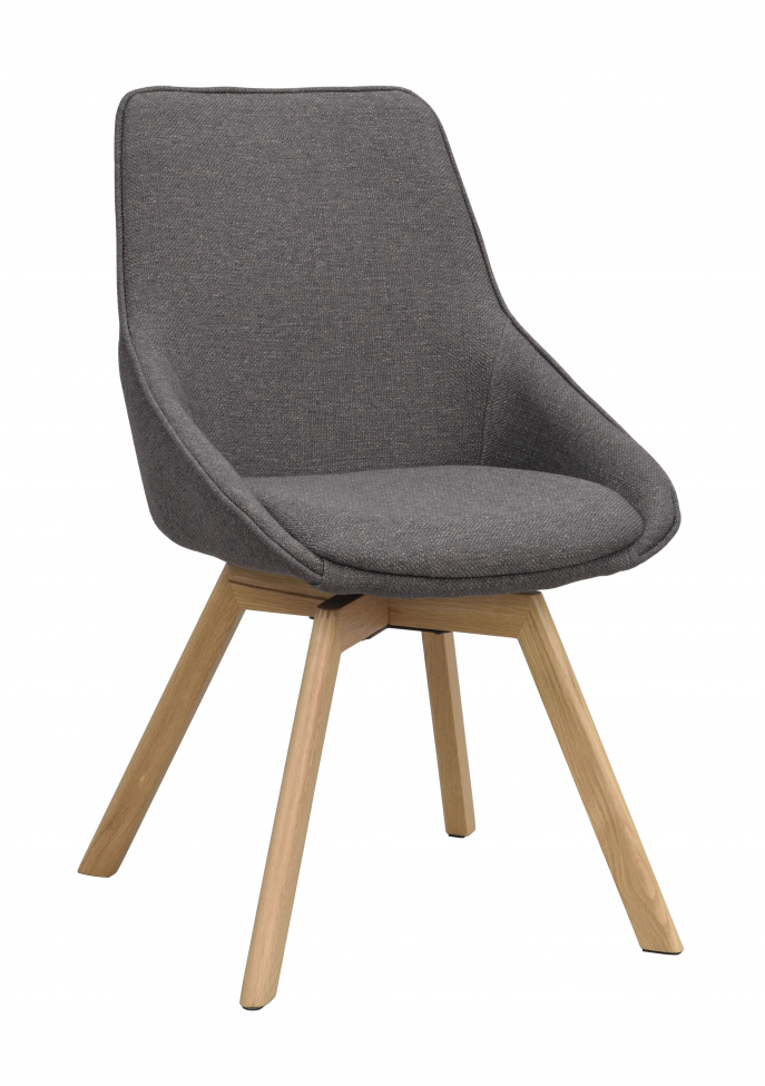 Silla 'Alison' - Gris/roble