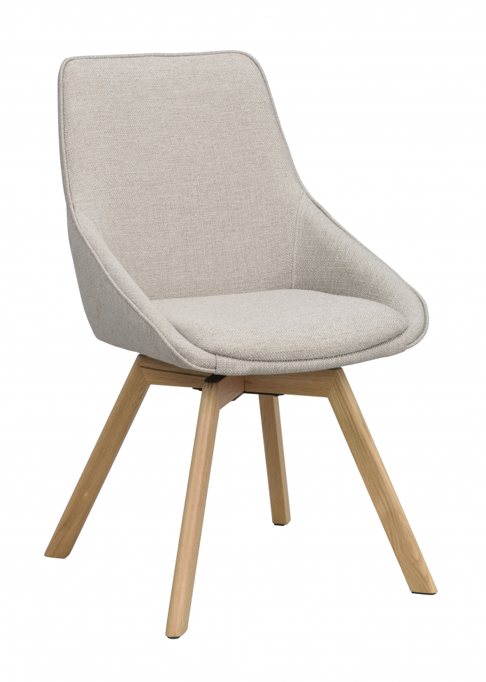 Silla 'Alison' - Beige/roble