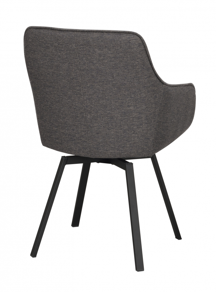 Silla con brazos 'Alison' - Gris/negro