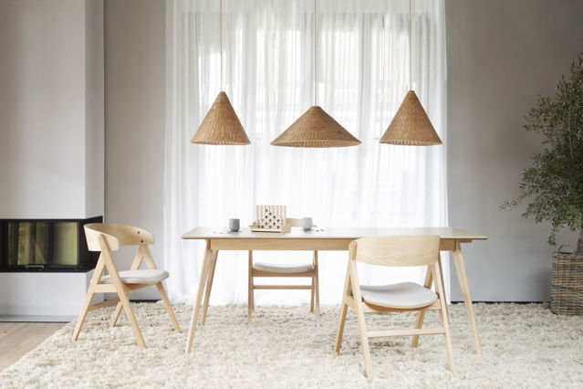 Mesa de comedor 'Yumi' 190x90cm - Roble