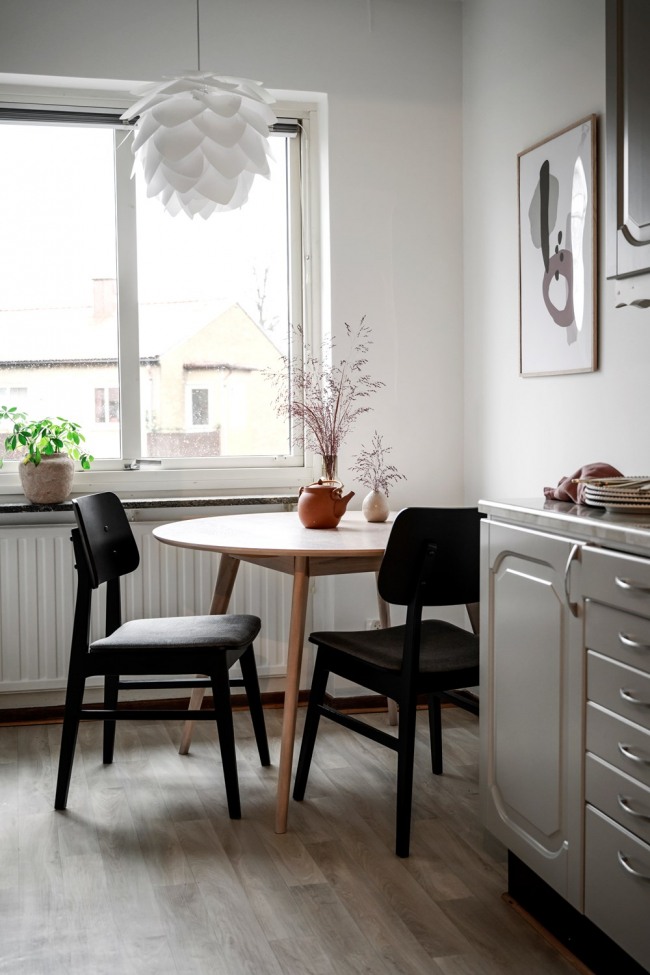 Silla 'Nagano' - Roble/Gris oscuro