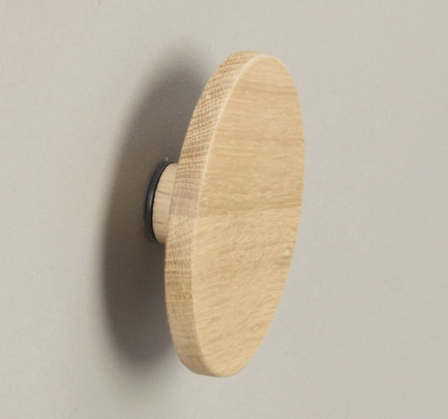 Perchero de pared 'Milford' 12cm - Roble