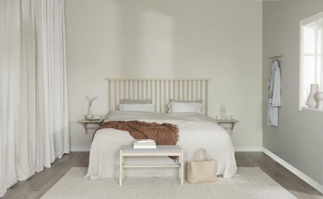 Banco 'Milford' - Pigmentado blanco/Gris