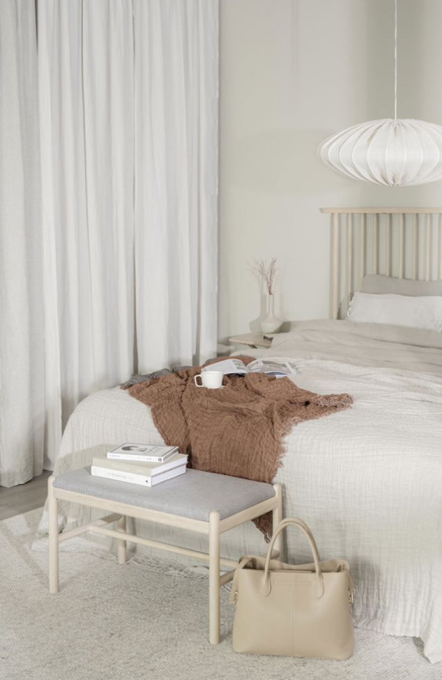 Banco 'Milford' - Pigmentado blanco/Gris