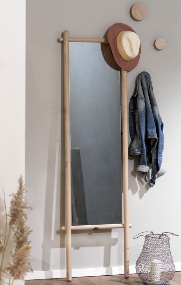 Perchero de pared 'Milford' 12cm - Pigmentado blanco