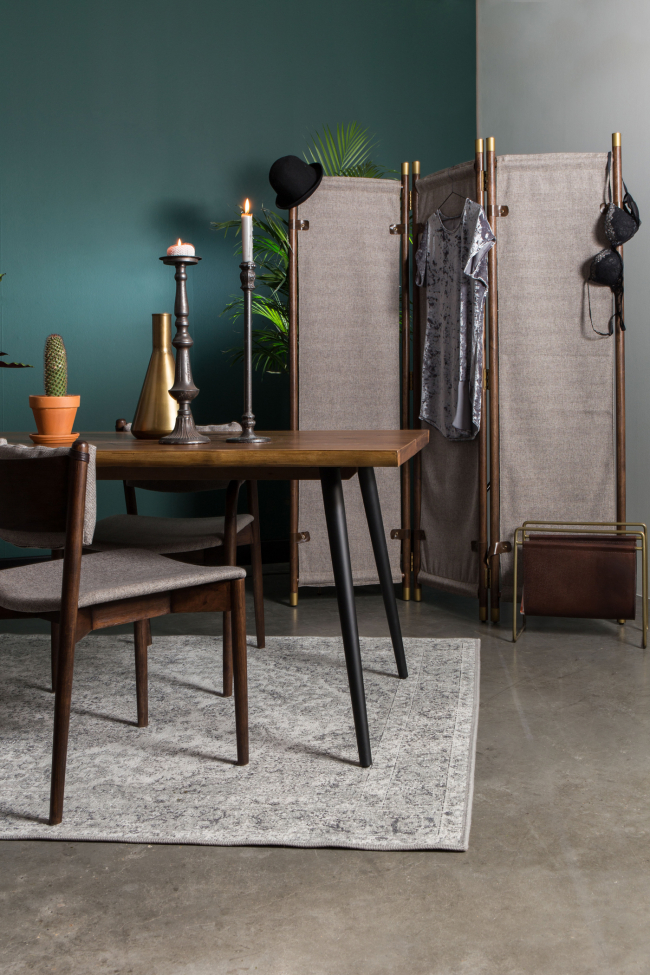 Silla 'Torrance' Con reposabrazos - Beige/Marrón