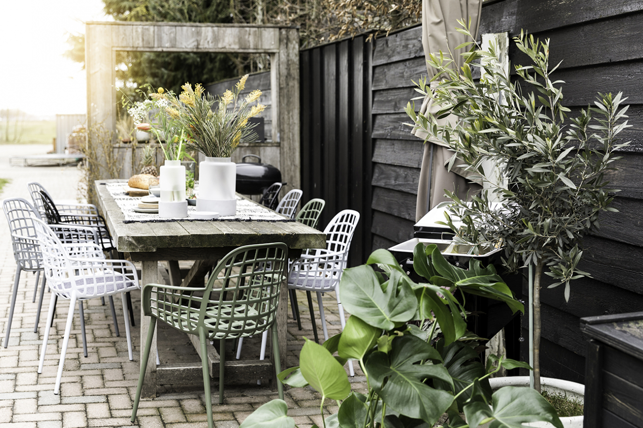 Silla 'Albert' Kuip Garden - Gris claro