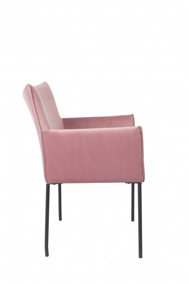 Sillón 'Dion' - Terciopelo/Rosa