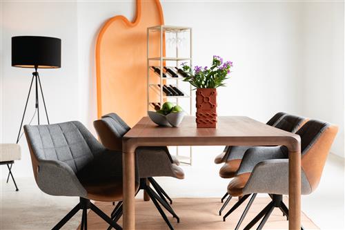 Silla 'Doulton' giratoria - Marrón