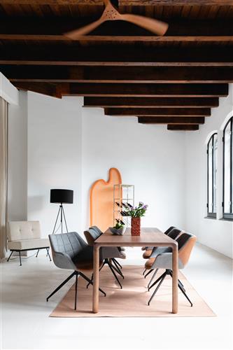 Silla 'Doulton' giratoria - Marrón