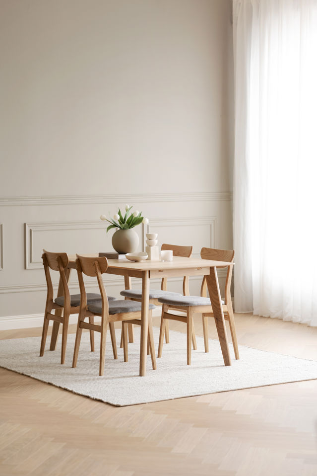 Silla 'Rodham' - Natural/Gris