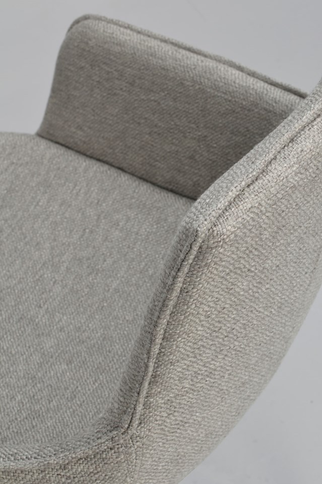 Silla de brazos 'Lowell' - Gris