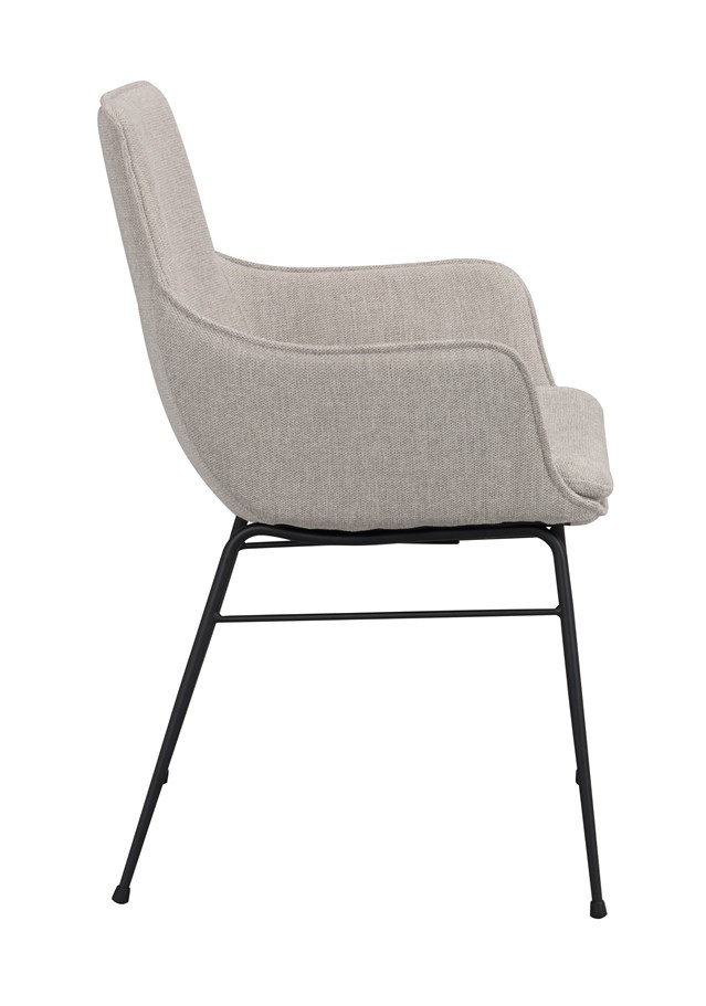 Silla de brazos 'Lowell' - Gris