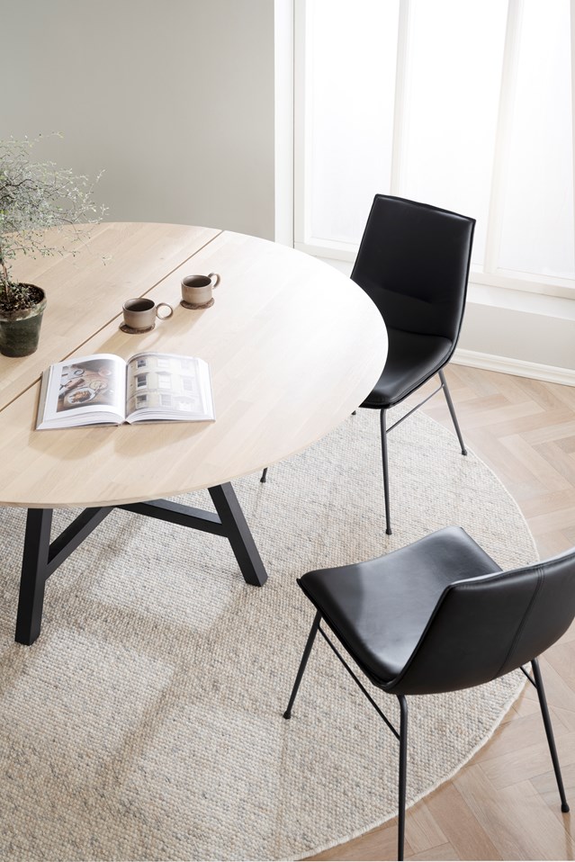 Silla de brazos 'Lowell' - Negra