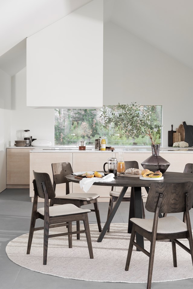 Mesa de comedor 'Carradale' Redonda 150cm - Marrón/P-pata