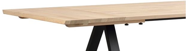 Mesa de comedor 'Carradale' 220x100cm - Blanquecino/A-pata