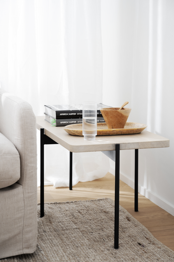 Mesa de centro 'Shelton' 145x60cm - Roble blanqueado