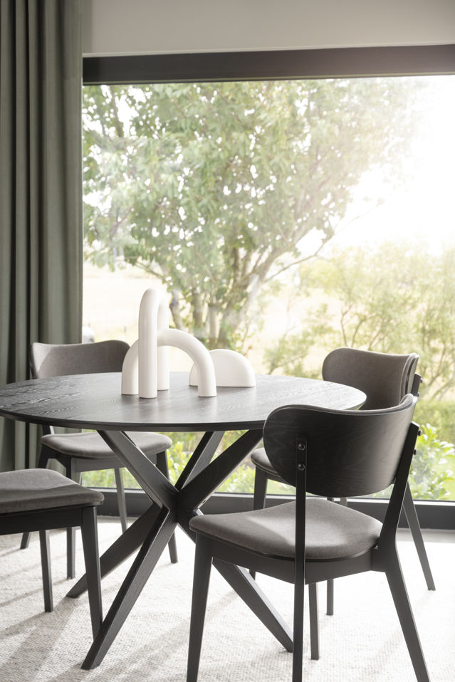 Mesa de comedor 'Calverton' Redonda 120cm - Negro