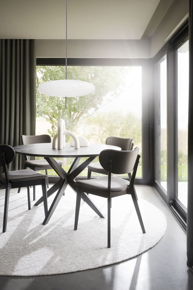 Mesa de comedor 'Calverton' Redonda 120cm - Negro