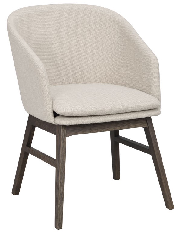 Silla con brazos 'Windham' - Beige/Marrón