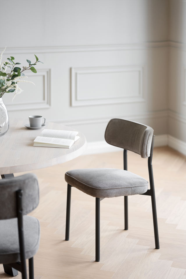 Silla 'Paisley' - Marrón grisáceo/Negro