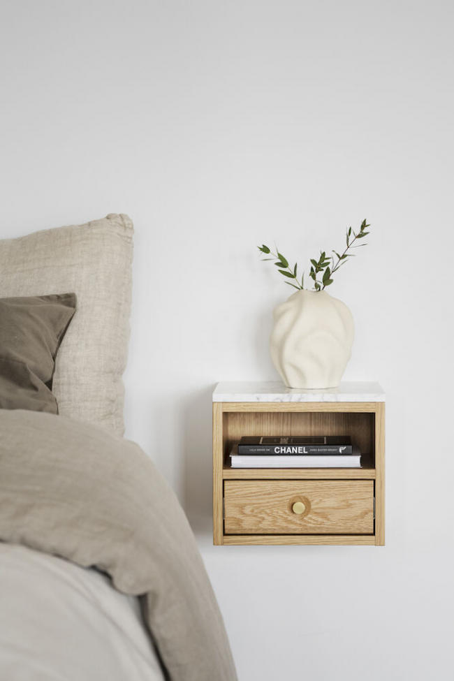 Mesita de noche 'Whitmore' - Roble