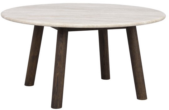 Mesa de centro 'Taransay' Redonda 90cm - Beige/Marrón