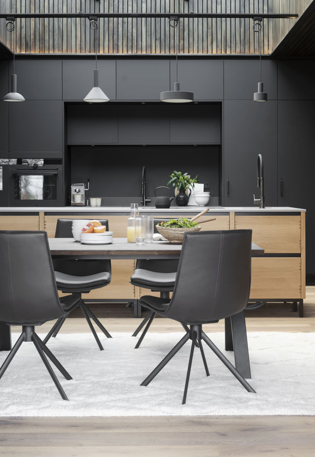 Mesa de comedor 'Carradale' 170x100cm - Marrón/Pata en V