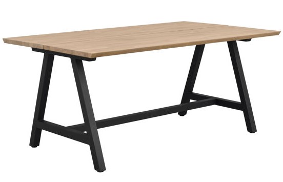 Mesa de comedor 'Carradale' 170x100cm - Roble/Pata en A