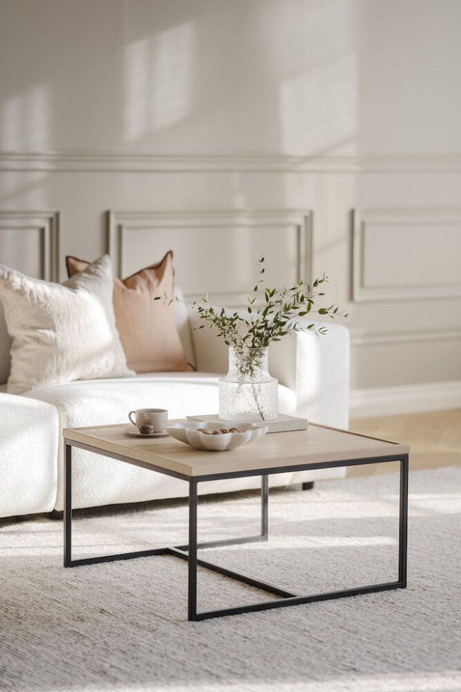 Mesa de centro 'Deerfield' 70x70cm - Roble