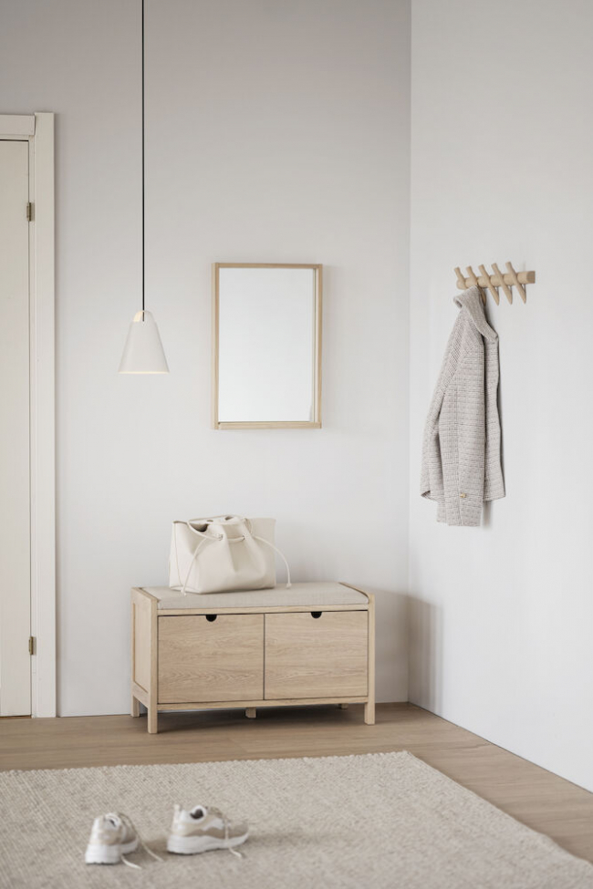 Perchero 'Hillmond' 65cm - Roble claro