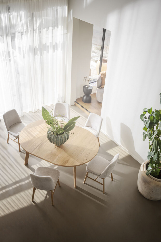 Mesa de comedor 'Glenside' Redonda 130cm - Roble