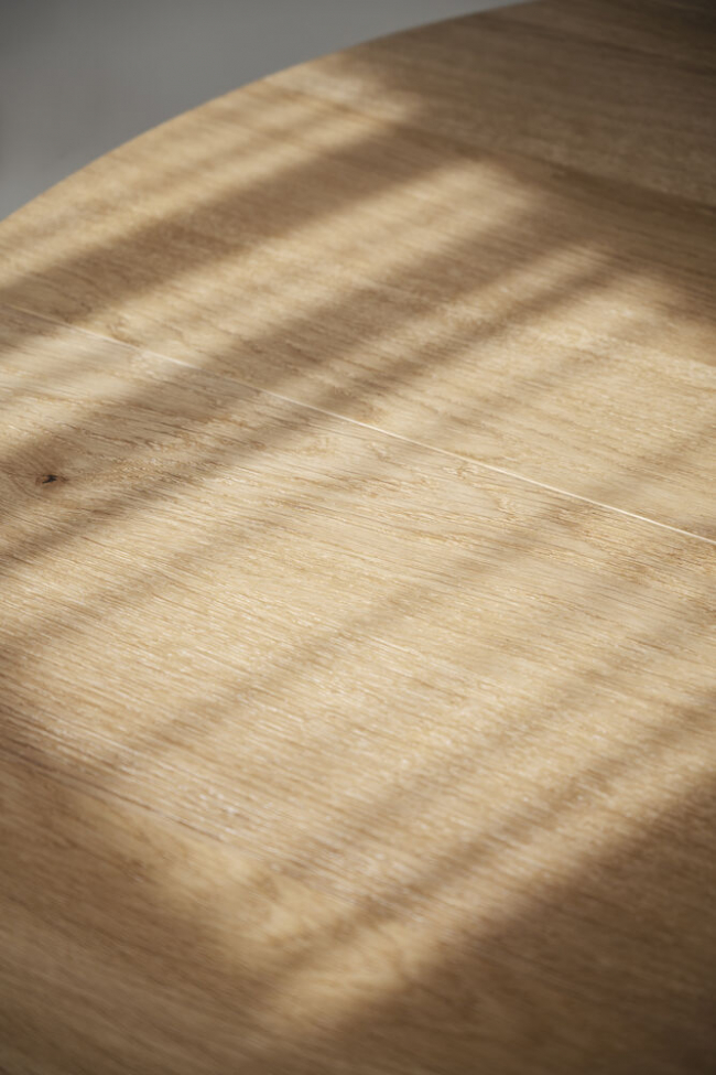 Mesa de comedor 'Glenside' Redonda 130cm - Roble