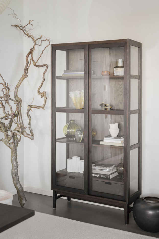 Vitrina 'Hazelton' - Marrón