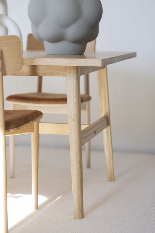 Mesa de comedor 'Plainfield' 220x100cm - Roble