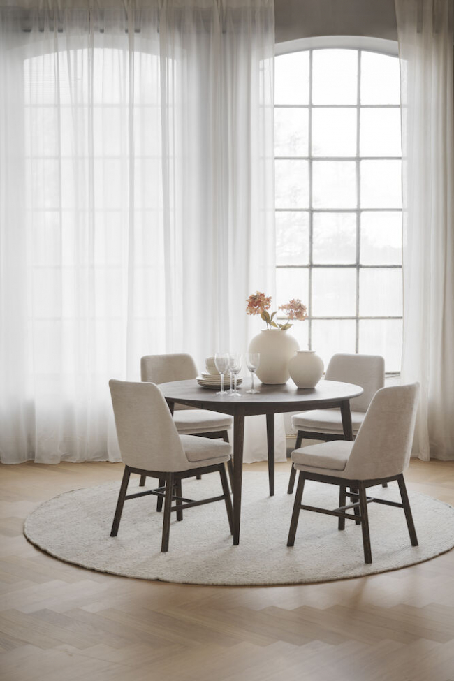 Mesa de comedor 'Tyler' Redonda 120cm - Marrón