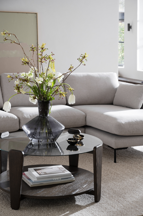 Mesa de centro 'Arran' Ø93 - Marrón