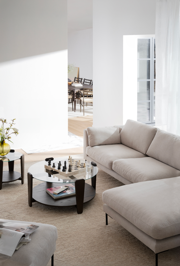 Mesa de centro 'Arran' Ø93 - Marrón