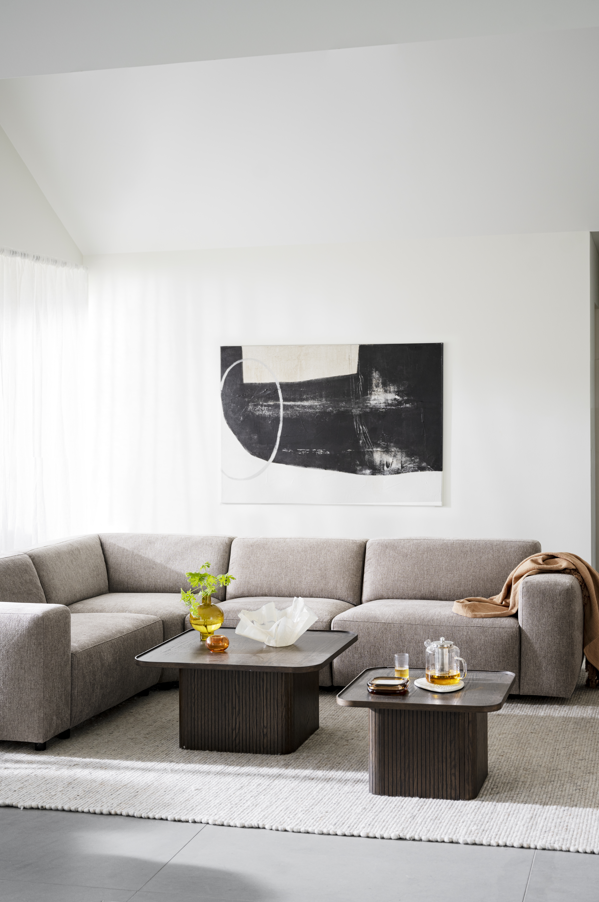 Sofá de esquina de 2 plazas 'Willard' - Beige