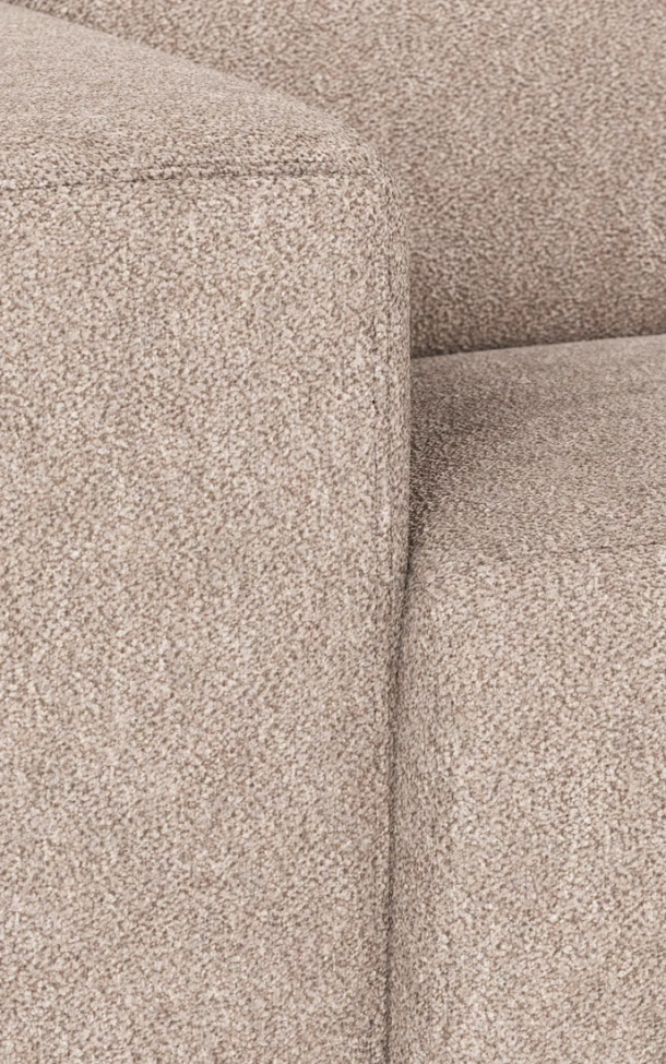 Sofá de 4 plazas 'Willard' chaise longue V - Beige claro