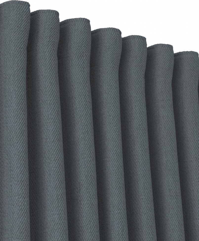 Paquete de 2 cortinas 'Greenwich' 140x280 - Gris oscuro