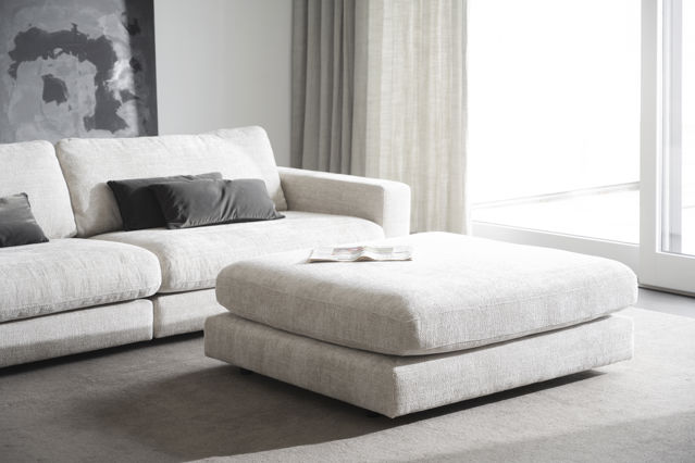 Puf 'Duncan' - Gris claro