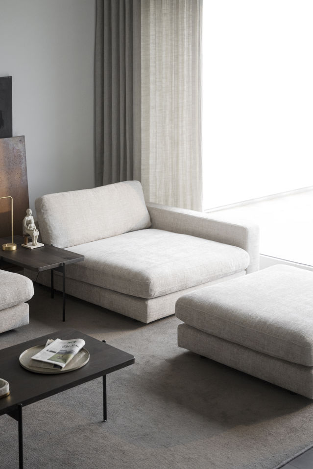 Chaiselongue 'Duncan' H - Gris claro