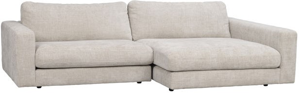 Sofá de 3 plazas 'Duncan' Chaiselongue H - Gris claro