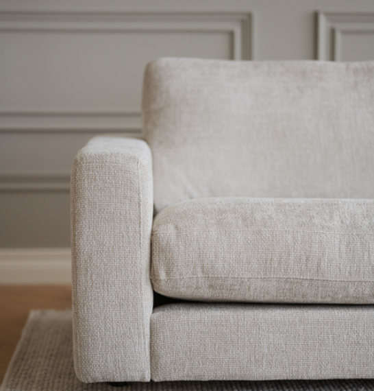 Sofá de esquina 'Duncan' Derecha - Gris claro