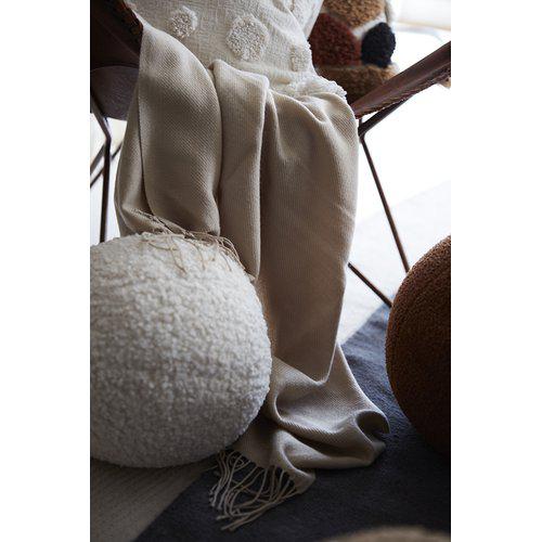 Cojín decorativo 'Elsie' 25cm - Blanco