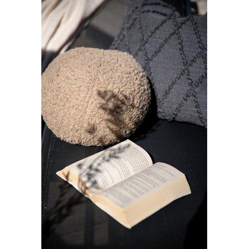 Cojín decorativo 'Elsie' 25cm - Beige/Marrón