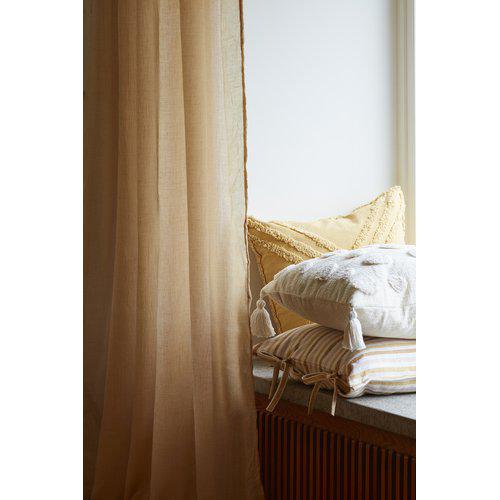 Funda de cojín 'Pom' 45x45 - Blanco