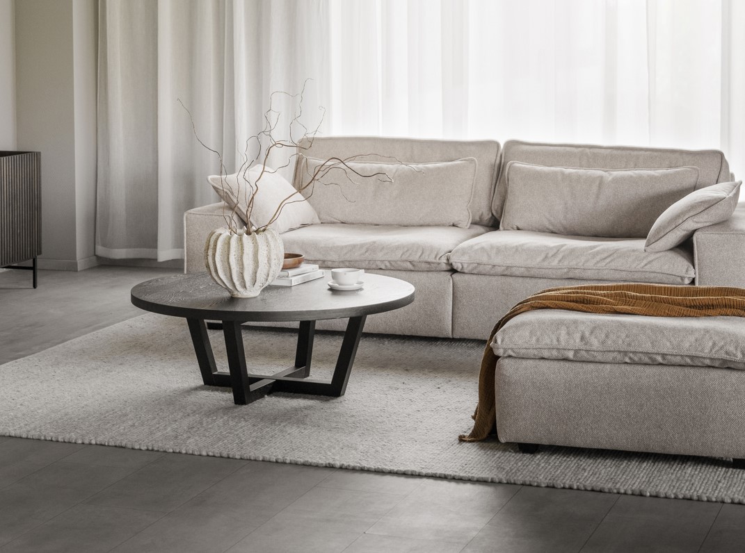 Sofá 'Rawlins' 3 plazas 226cm - Beige